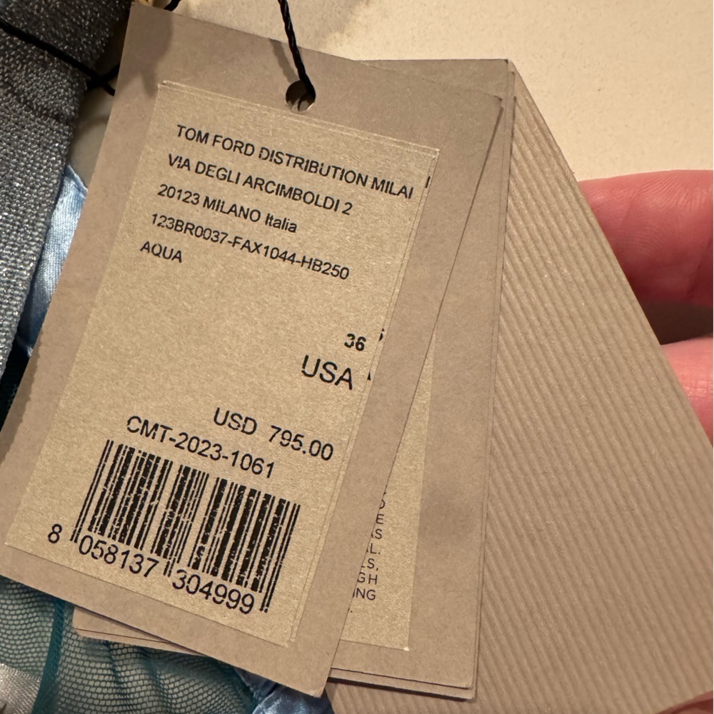 NWT Tom Ford Blue Sheer Bra - Picture 4 of 5